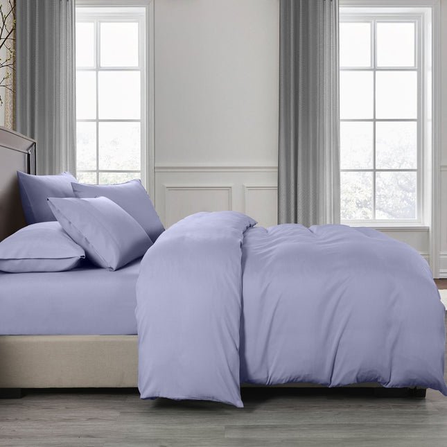 Royal Comfort Bamboo Cooling 2000TC Quilt Cover Set - King-Lilac Grey-1951134828724359170