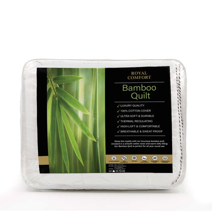 Royal Comfort Luxury Bamboo 250GSM Quilt - Single-1951134842666225665