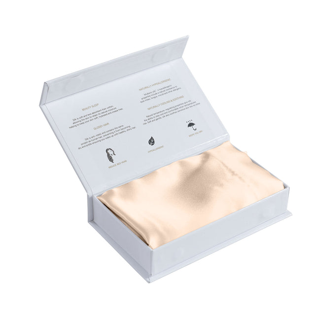 SILK PILLOW CASE TWIN PACK - SIZE: 51X76CM - Champagne Pink-1951134814719578117