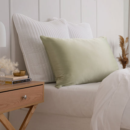Pure Silk Pillow Case by Royal Comfort (Single Pack) - Sage-1951134816057561088