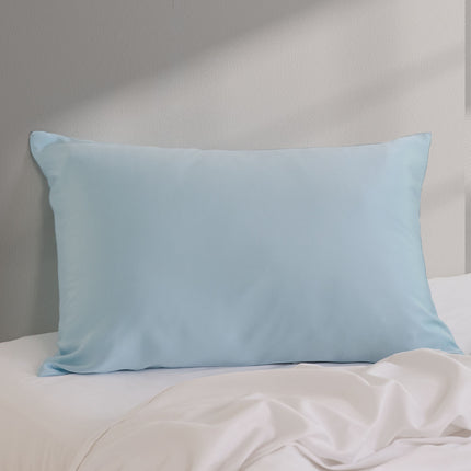 Pure Silk Pillow Case by Royal Comfort (Single Pack) - Soft Blue-1951134816229527555