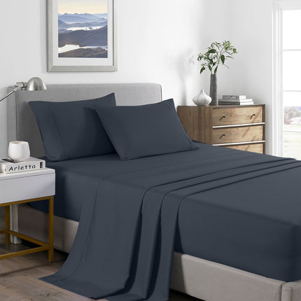 Royal Comfort Bamboo Cooling 2000TC Sheet Set - Single - Charcoal-1951134883975925760