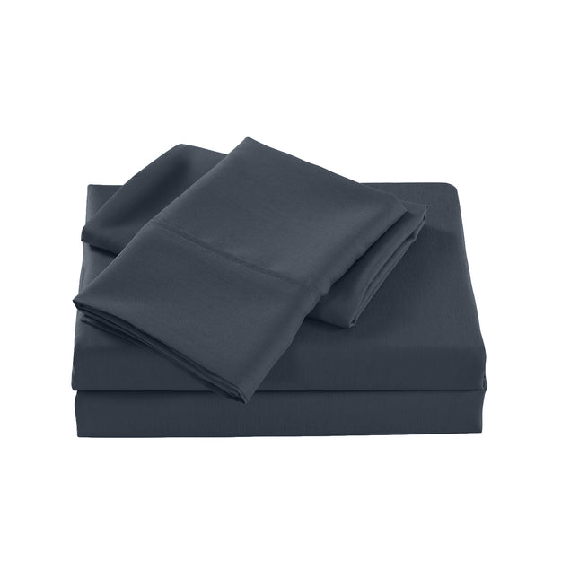 Royal Comfort Bamboo Cooling 2000TC Sheet Set - Single - Charcoal-1951134883975925762