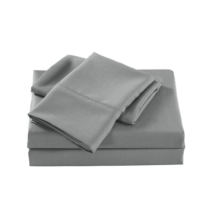 Royal Comfort Bamboo Cooling 2000TC Sheet Set Double - Mid Grey-1951134884546351106