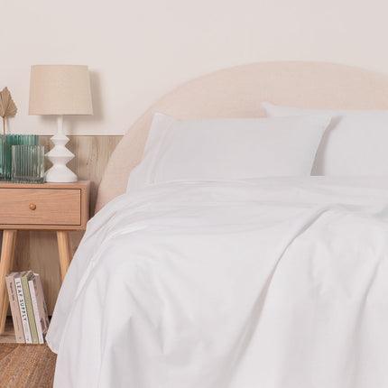 Royal Comfort Vintage Washed 100% Cotton Sheet Set King - White-1951134889655013377