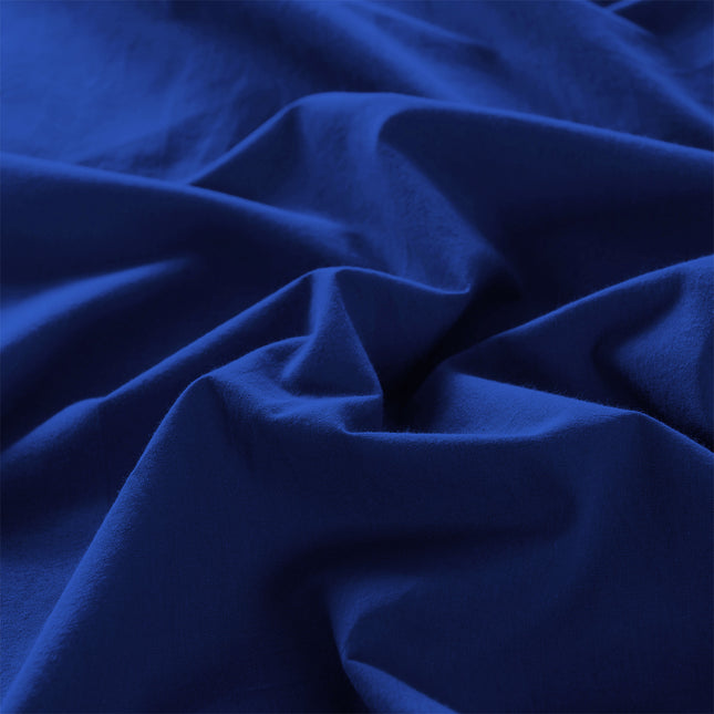 Royal Comfort Vintage Washed 100 % Cotton Quilt Cover Set Double - Royal Blue-1951134832381792261