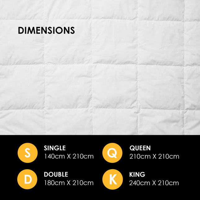 Royal Comfort 800GSM Silk Quilt - Single-1951134843563806725