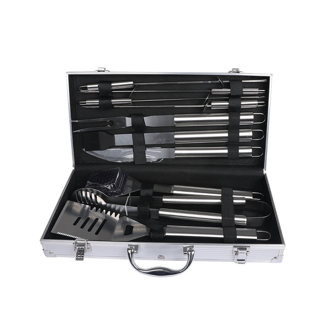 Moyasu 10Pcs BBQ Tool Set Stainless-1954802905647288321