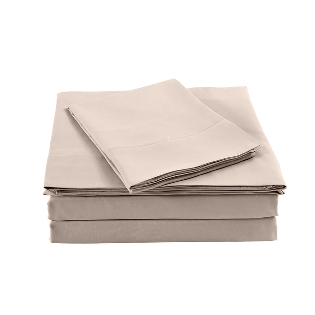 Royal Comfort Blended Bamboo Sheet Set Warm Grey - Queen-1951134848815075329