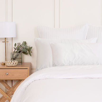 MULBERRY SILK PILLOW CASE TWIN PACK - SIZE: 51X76CM - WHITE-1951134812123303937