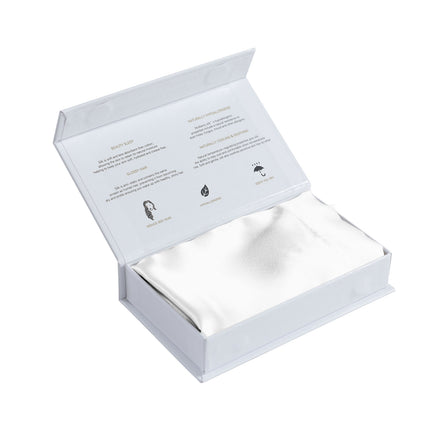 MULBERRY SILK PILLOW CASE TWIN PACK - SIZE: 51X76CM - WHITE-1951134812123303941