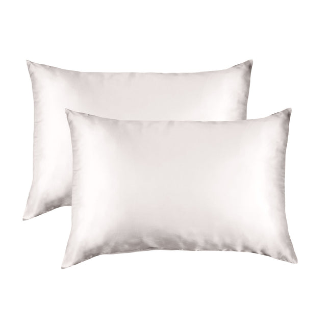 MULBERRY SILK PILLOW CASE TWIN PACK - SIZE: 51X76CM - SILVER-1951134812500791296