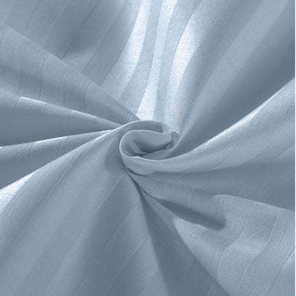KENSINGTON 1200TC COTTON SHEET SET IN STRIPE-KING - CHAMBRAY (BLUE)-1951134851730116615