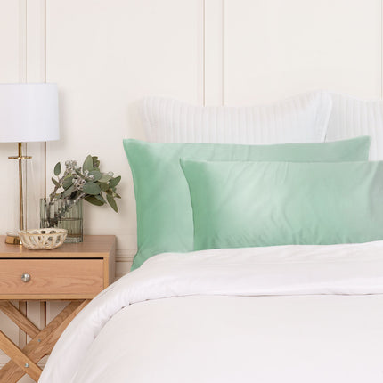 MULBERRY SILK PILLOW CASE TWIN PACK - SIZE: 51X76CM - MINT-1951134813041856513