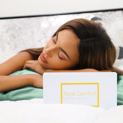 MULBERRY SILK PILLOW CASE TWIN PACK - SIZE: 51X76CM - MINT-1951134813041856519