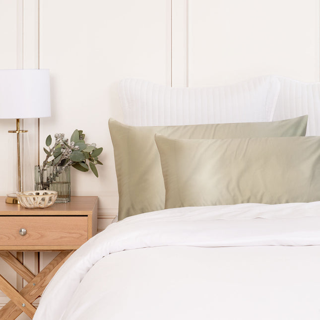 MULBERRY SILK PILLOW CASE TWIN PACK - SIZE: 51X76CM - CHAMPAGNE-1951134813415149569