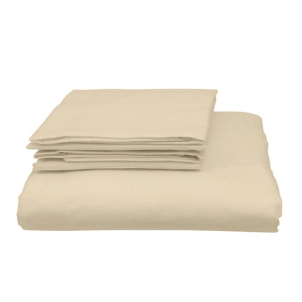 Royal Comfort Blended Bamboo Quilt Cover Sets -Dark Ivory-Double-1951134818922270722
