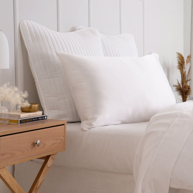 Pure Silk Pillow Case by Royal Comfort-White-1951134813608087554