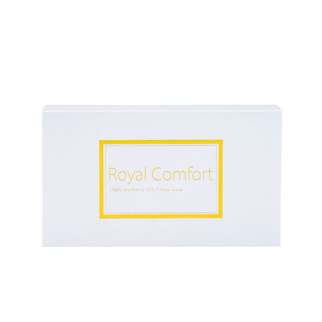 Pure Silk Pillow Case by Royal Comfort-White-1951134813608087559