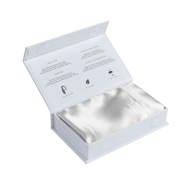 Pure Silk Pillow Case by Royal Comfort-Silver-1951134813960409093