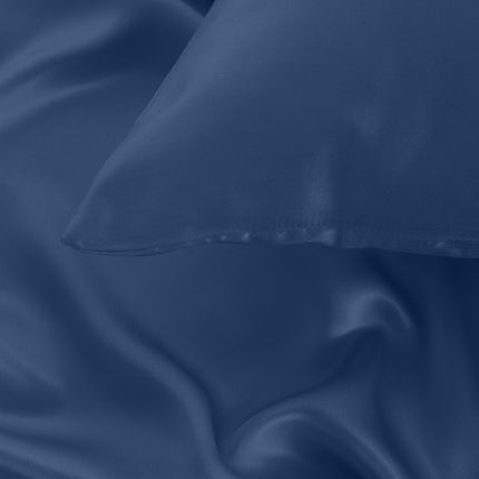Pure Silk Pillow Case by Royal Comfort-Navy-1951134814337896455