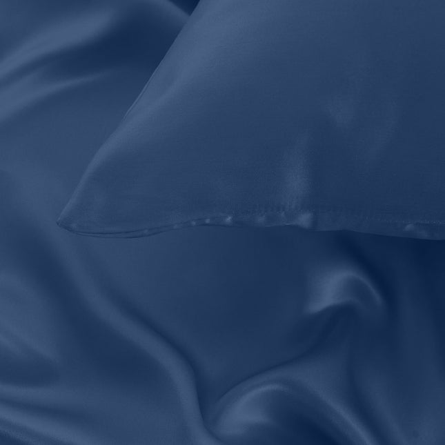 Pure Silk Pillow Case by Royal Comfort-Navy-1951134814337896455