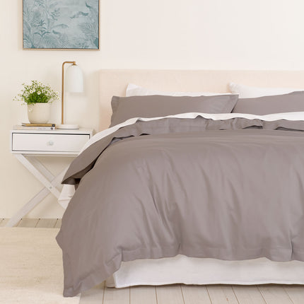 Royal Comfort - Balmain 1000TC Bamboo cotton Quilt Cover Sets (Queen) - Dove-1951134823460507648