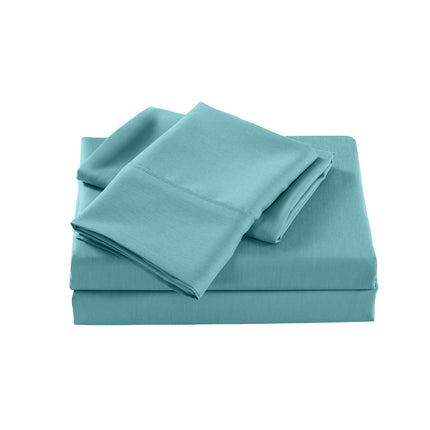 Royal Comfort Bamboo Cooling 2000TC Sheet Set - Double-Aqua-1951134859263086594