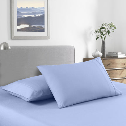Royal Comfort Bamboo Cooling 2000TC Sheet Set - King-Light Blue-1951134862471729153
