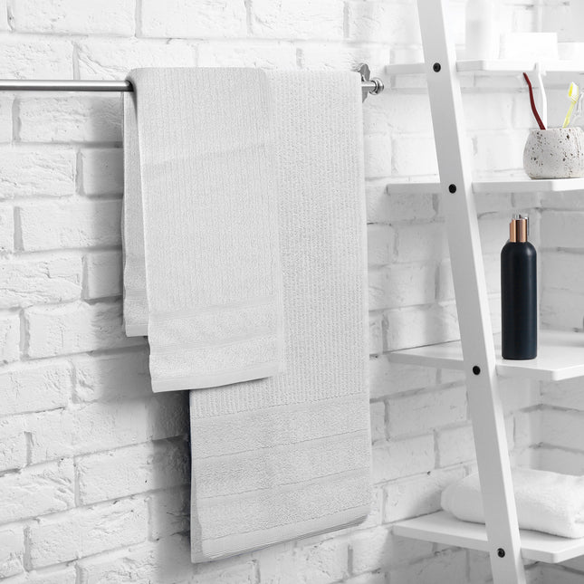 Royal Comfort Eden Egyptian Cotton 600 GSM 8 Piece Towel Pack White-1951134891118825477