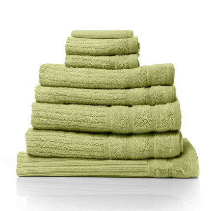 Royal Comfort Eden Egyptian Cotton 600 GSM 8 Piece Towel Pack Spearmint-1951134892335173632
