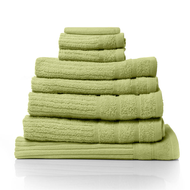 Royal Comfort Eden Egyptian Cotton 600 GSM 8 Piece Towel Pack Spearmint-1951134892335173632