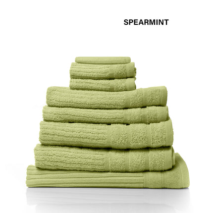 Royal Comfort Eden Egyptian Cotton 600 GSM 8 Piece Towel Pack Spearmint-1951134892335173636