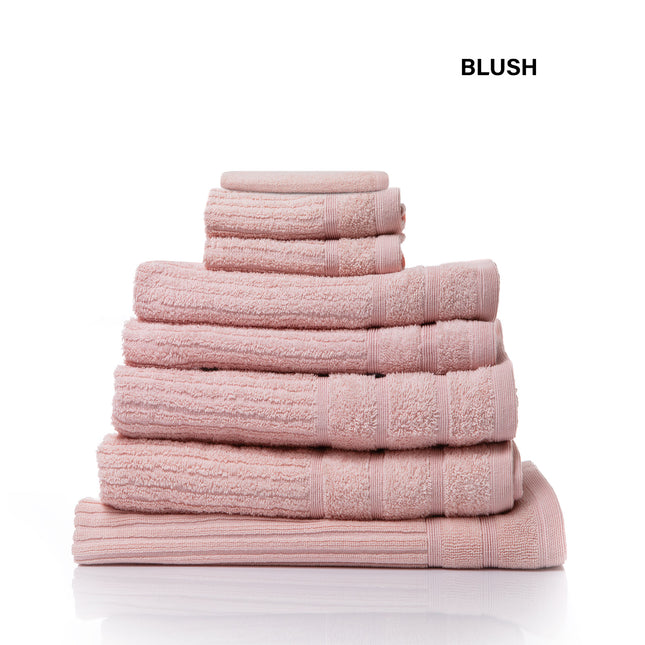 Royal Comfort Eden Egyptian Cotton 600 GSM 8 Piece Towel Pack Blush-1951134892528111620