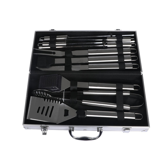 Moyasu 10Pcs BBQ Tool Set Stainless-1954802905647288324