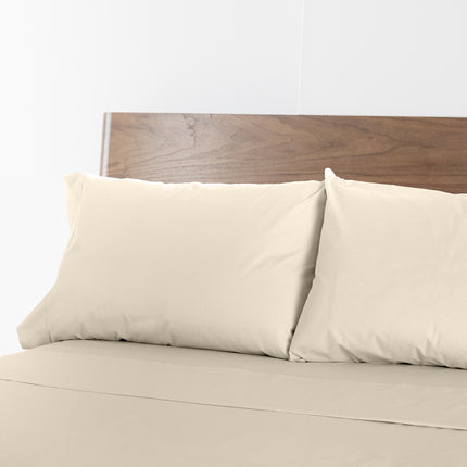 Renee Taylor 1500 Thread count Cotton Blend Sheet sets King Ivory-1951134873129455618