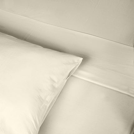 Renee Taylor 1500 Thread count Cotton Blend Sheet sets King Ivory-1951134873129455619