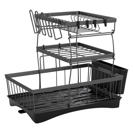 Toque Dish Drying Rack Plate Drainer Cup Holder-1954802487785558024