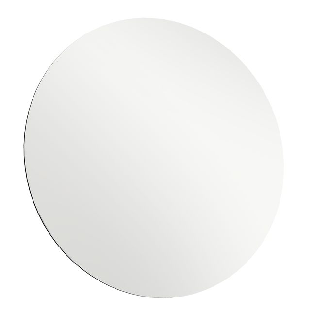 Yezi 50cm Round Wall Mirror Frameless Tempered Glass-1973193573570580488