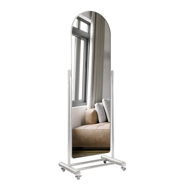 Yezi 165CM Movable Arch Full Length Mirror-1954802411772186632