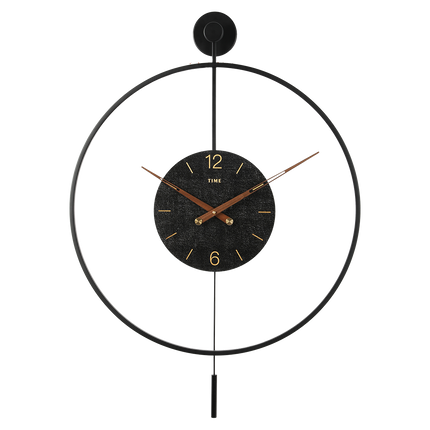 Yezi Round Wall Clock 60cm Large Modern Home Decoration-1954802445200789512