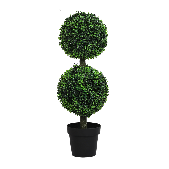 Lambu Artificial Double Ball Boxwood Trees-1973193501952839688