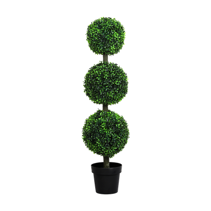 Lambu Artificial Triple Ball Boxwood Trees-1975420333049647112