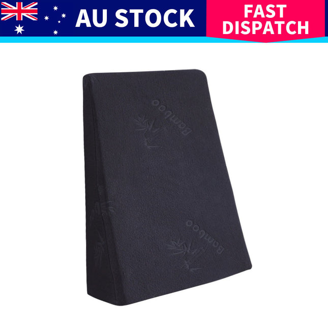 2x Cool Gel Memory Foam Bed Wedge Pillow-1973193472584323081