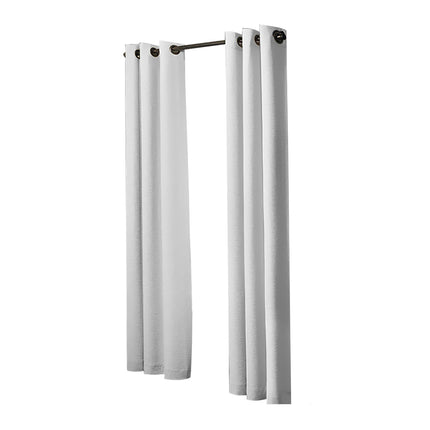 2x Blockout Curtains Panels 3 Layers Grey-1954802971111985153