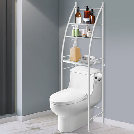 Dutxa 3 Tier Over Toilet Storage Shelf White-1973193893990240262
