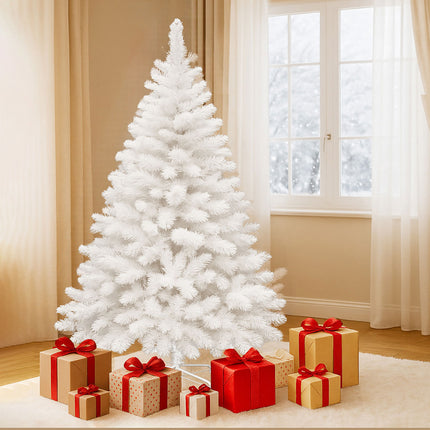 Santaco 1.5M 380 Tips White Christmas Tree-1952534164867780614