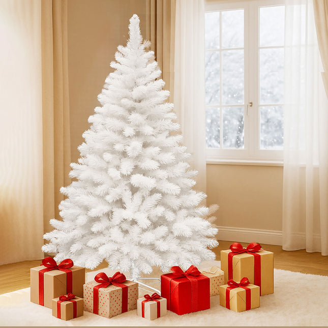 Santaco 1.5M 380 Tips White Christmas Tree-1952534164867780614
