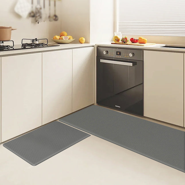 Marlow Kitchen Rug 2PCS Non Slip Anti Fatigue Mat Grey-1973193520319696902