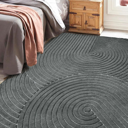 Marlow Floor Rug Soft Polyester Carpet Non Slip Plush Shaggy Rugs Geometric-1973193451138846726
